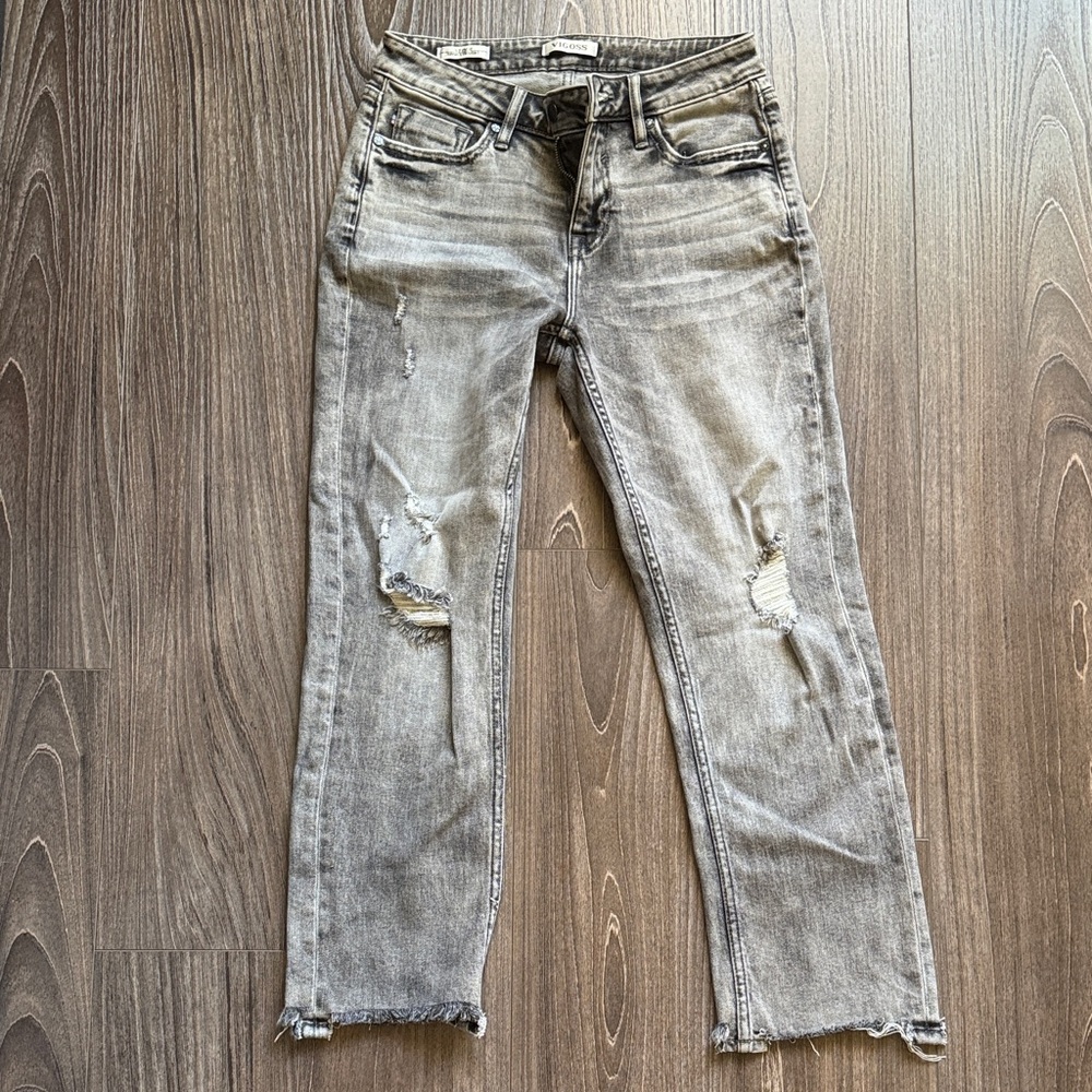 Vigors Distressed Gray Stevie Jeans